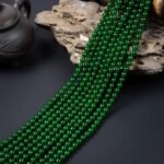 120pcs 8mm Natural Gemstone Round Smooth Spacer Loose Stone Beads for Jewelry Ma... - Image 3