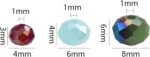 200PCS Crystal Glass Beads for Jewelry Making, 6mm Multicolor Coffee Faceted Ron... - Image 3