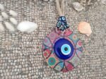 Erbulus Evil Eye Decor Mandala Wall Hanging - 5.1" Wooden Circle - Turkish Nazar... - Image 4
