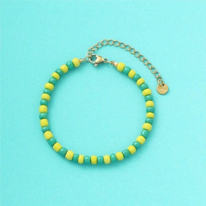 New 2025 Turnish Orula Beads Amulet Yellow And Green Plastic Lucky Bracelet For ... - Image 3