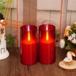 Flameless Candles Upgraded Realistic Flickering Flame,Battery Operated LED Candl... - Image 4