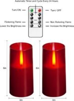 Flameless Candles Upgraded Realistic Flickering Flame,Battery Operated LED Candl... - Image 5