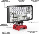 LED Work Light for Milwaukee 18v Battery, Ecarke 7'' 90W Cordless Work Lights 90... - Image 3