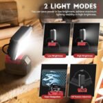 LED Work Light for Milwaukee 18v Battery, Ecarke 7'' 90W Cordless Work Lights 90... - Image 4