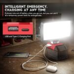 LED Work Light for Milwaukee 18v Battery, Ecarke 7'' 90W Cordless Work Lights 90... - Image 5