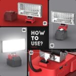 LED Work Light for Milwaukee 18v Battery, Ecarke 7'' 90W Cordless Work Lights 90... - Image 7