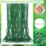Tigeen 100 Pcs Mardi Gras Beads Necklaces Bulk 30'' Metallic Beaded Necklace for... - Image 3