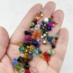 500pcs 3mm Bicone Glass Crystal Beads for Jewelry Making, Faceted Bicone Glass S... - Image 4