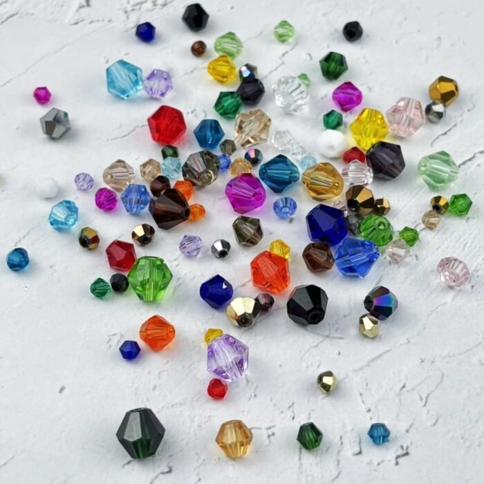 500pcs 3mm Bicone Glass Crystal Beads for Jewelry Making, Faceted Bicone Glass S... - Image 5