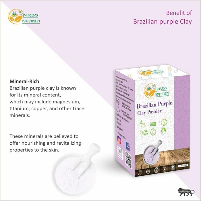 Brazilian Purple Clay Powder Detoxify Skin & Hair Natural Beauty & Skincare DIY ... - Image 6
