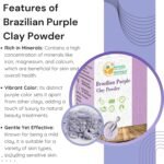 Brazilian Purple Clay Powder Detoxify Skin & Hair Natural Beauty & Skincare DIY ... - Image 7