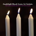 150 Church Candles with Drip Protectors for Devotional Candlelight Vigil Service... - Image 4