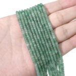 Natural Green Aventurine Short Cylinder Beads 2x3mm 155pcs Tube Loose Semi Gemst... - Image 3