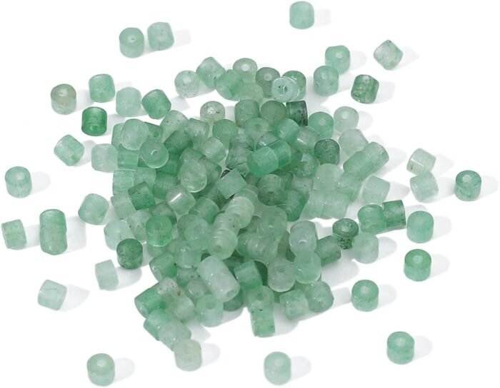 Natural Green Aventurine Short Cylinder Beads 2x3mm 155pcs Tube Loose Semi Gemst... - Image 5