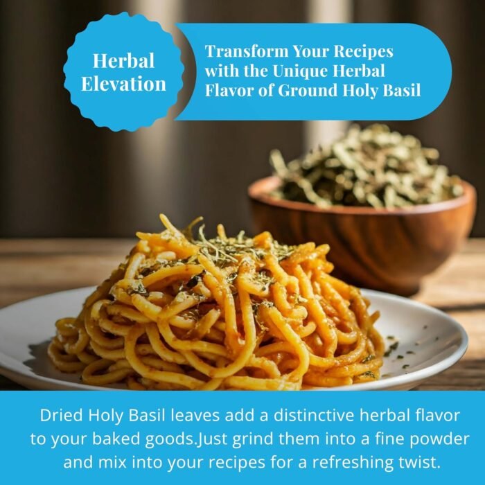 2.6oz Dried Holy Basil Leaves, Aromatic Tea, Crushed Tulsi Leaves | Relaxing and... - Image 6