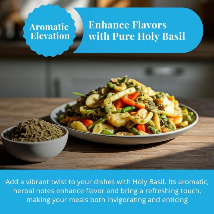 2.6oz Dried Holy Basil Leaves, Aromatic Tea, Crushed Tulsi Leaves | Relaxing and... - Image 7