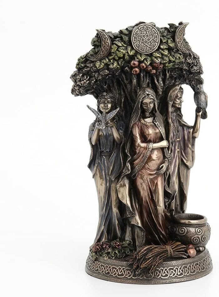 Veronese Design Danu Irish Triple Goddess of The Tuatha De Danann Bronze Finish ... - Image 4