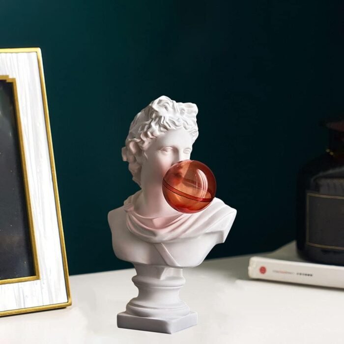 David/Giuliano Head Statues Greek Resin Characters Sculptures David Bust Figurin... - Image 4