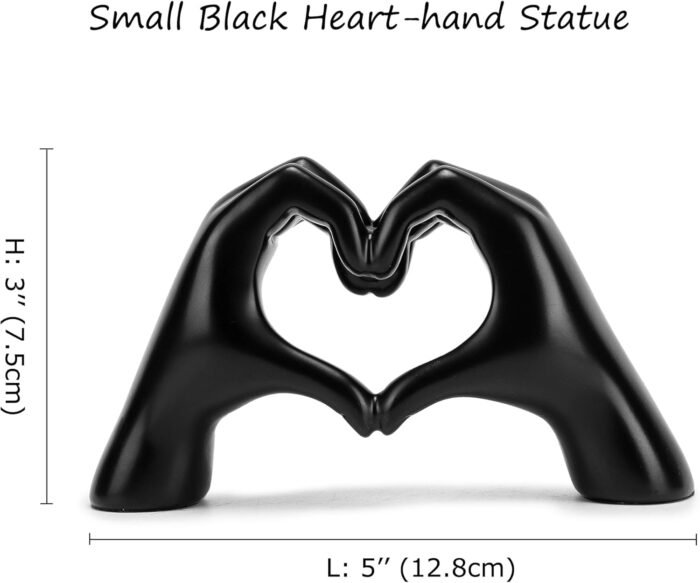 FANTESTICRYAN Small Heart Hands Statues Hand Love Sculpture Cute Decorative Home... - Image 3