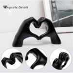 FANTESTICRYAN Small Heart Hands Statues Hand Love Sculpture Cute Decorative Home... - Image 6