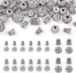 Craftdady 20 Sets Alloy Tibetan Guru Beads 10/12/14mm 3-Hole Metal Buddhist West... - Image 7