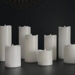 Stonebriar 6 Count White Real Wax 3x6 Flameless LED Pillar Candles with Remote a... - Image 10