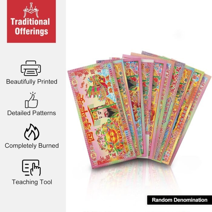 FoDau770 Ancestor Money, 8" x 3.5" Chinese Joss Paper Jade Emperor Hell Notes, C... - Image 4
