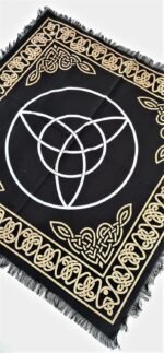 Sophia-Art Altar Cloth Tarot Cards Witchcraft Supplies Black Gold Tablecloth Alt... - Image 4