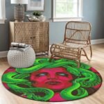 Memory Foam Round Area Rug Entryway Mat Contemporary Home Decor -60" Diameter, S... - Image 4