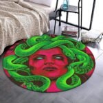 Memory Foam Round Area Rug Entryway Mat Contemporary Home Decor -60" Diameter, S... - Image 5