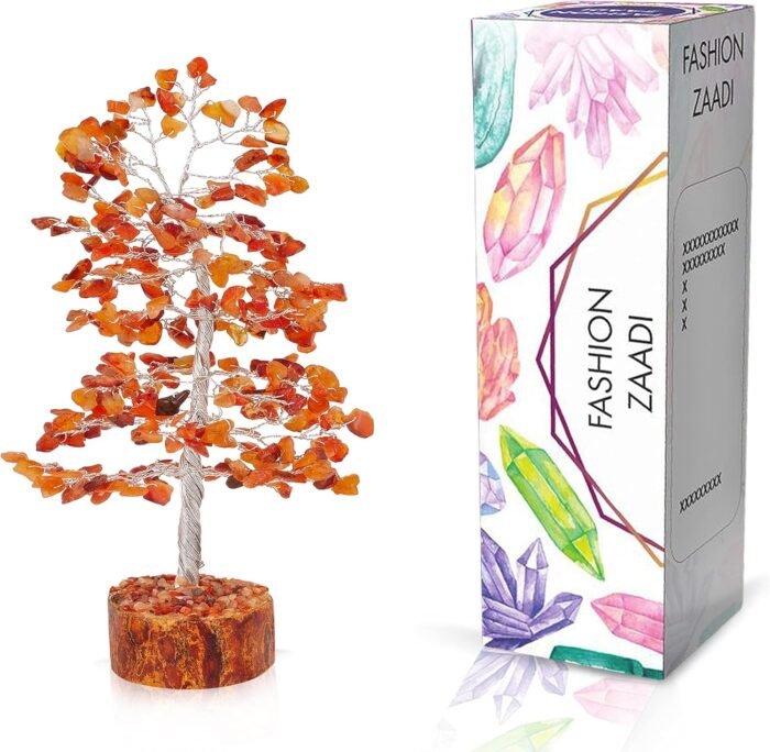 FASHIONZAADI Gemstone Money Tree Reiki Healing Chakra Balancing Handmade Bonsai ... - Image 3