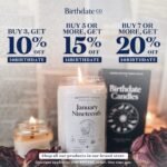 Birthdate Candles, May 5 - Taurus Zodiac Scented Candles Birthday Gift - Cedar, ... - Image 3