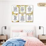 Sunflower Motivational Bible Verse Wall Art Christian Wall Decor Positive Quotes... - Image 4