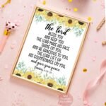 Sunflower Motivational Bible Verse Wall Art Christian Wall Decor Positive Quotes... - Image 5