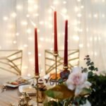 Set of 8 10 Inch Red Taper Candles, Dripless Unscented Decorative Burgundy Color... - Image 4