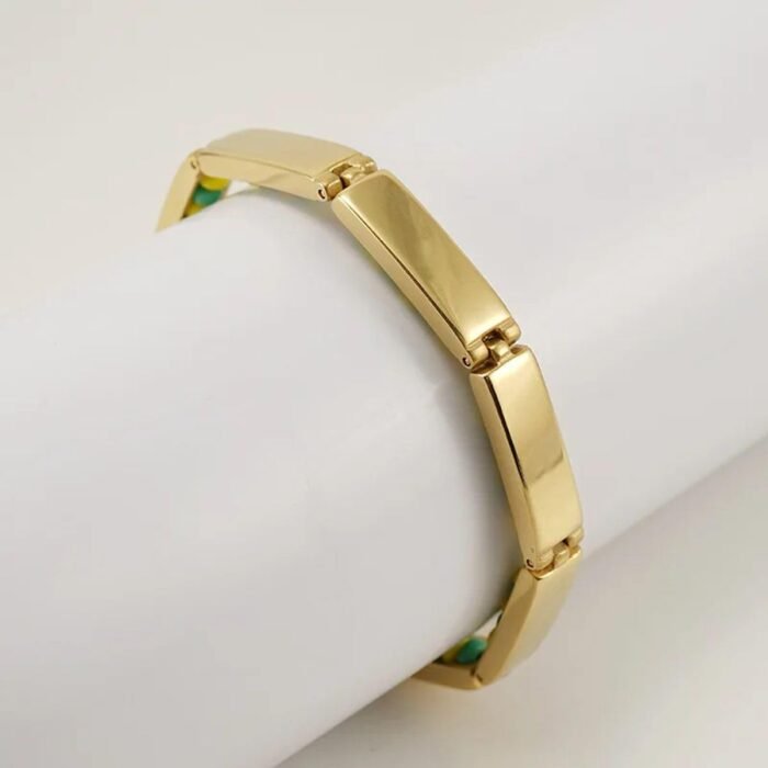 New 2026 For Arrival Stainless Steel Jewelry Green And Yellow Color Orula Bracel... - Image 3