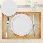 Ambesonne Dragon Place Mats Set of 4, Chinese Folk Elements Cartoon Style Serpen... - Image 4