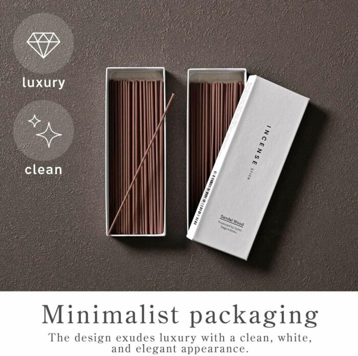 Kyoto Sandalwood Incense Sticks - Japanese Temple Aroma, Ideal for Relaxation & ... - Image 4