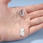 Boho Layered Shell Pineapple Choker Necklace Silver Seashell Pendant Necklace Vi... - Image 6
