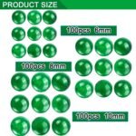 100pcs 10mm Green Agate Natural Gemstone Beads for Jewelry Making Loose Round St... - Image 5