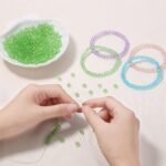 ZHIYUXI 400pcs s Green Aventurine Crystal Beads 5-8mm and 400pcs Apple Green Gla... - Image 3