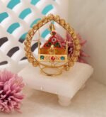 Itiha Golden Beads Balgopal Jhula Showpiece Lord Krishna Murti Statue/Indian Han... - Image 3