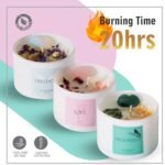 Pack of 3 Premium Scented Crystal Candles | Healing Aromatherapy Infused with La... - Image 3