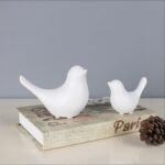 FANTESTICRYAN Small Animal Statues Home Decor Modern Style White Decorative Orna... - Image 3