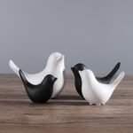 FANTESTICRYAN Small Animal Statues Home Decor Modern Style White Decorative Orna... - Image 6