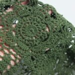 KEPSWET Cotton Handmade Crochet Lace Table Runner Olive Green Rectangle Coffee T... - Image 4