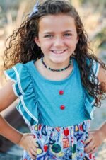 Baltic Essentials Raw Cherry Necklace with Jade Amethyst Lapis Turquoise 12.5" - Image 3