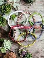 El Puestito Rosa 7 Pack Ilde 8' Santo Blessed Bracelet Santeria, Obattala, Orula... - Image 4