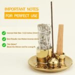 Handmade Ceramic Incense Burner for Palo Santo Incense Sticks, 4 in 1 Multi-Purp... - Image 5