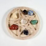 Natural Seven Chakra Crystal Tumbled Crystal Stones Gypsum Wood Moon Crystal She... - Image 4